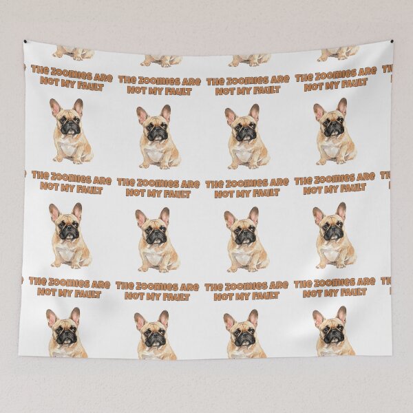Item preview, French Bulldog Zoomies Funny Frenchie Disclaimer designed and sold by NatureUnleashed.