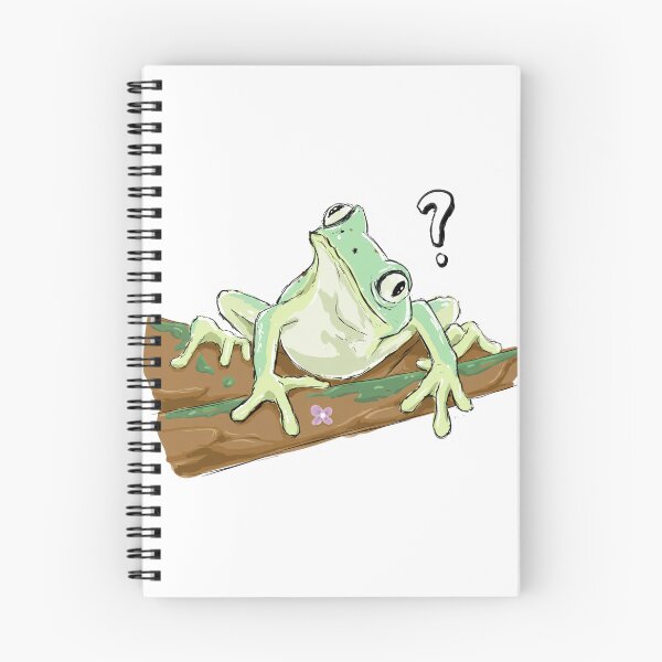 Item preview, Confused Frog Sitting on Log designed and sold by Macarhoneeart.