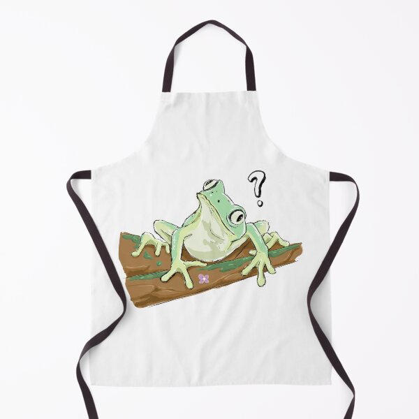 Item preview, Confused Frog Sitting on Log designed and sold by Macarhoneeart.
