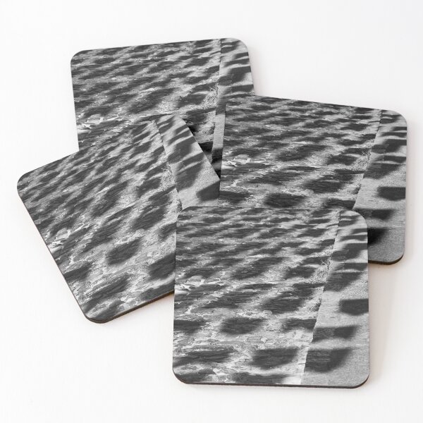 Item preview, B&W Cobblestone Street with Festival Flag Shadows designed and sold by ThaCriações.