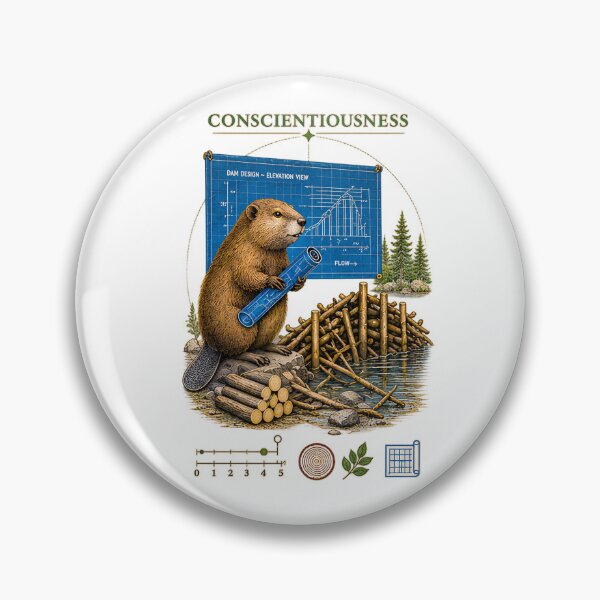 Item preview, Big 5 Personality Traits: Conscientiousness designed and sold by A Curious Self.