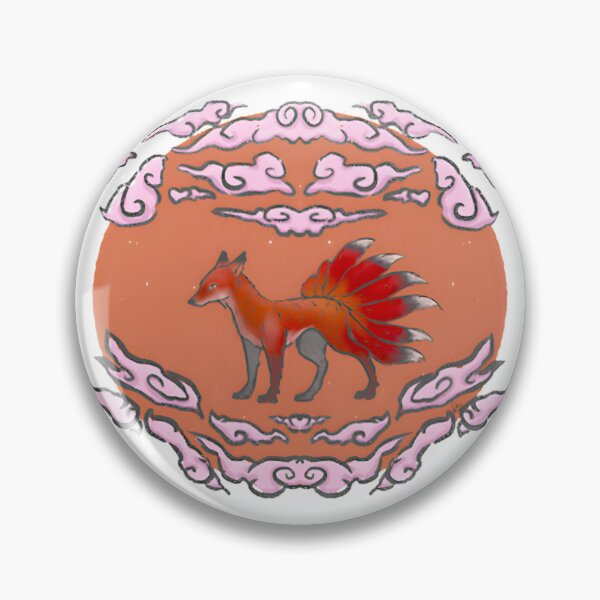 Item preview, Mystical Japanese Kitsune Fox Spirit Illustration – Mythology Art Print PERFECT GIFT FOR YOU AND FRIENDS designed and sold by YoussefQarbi.