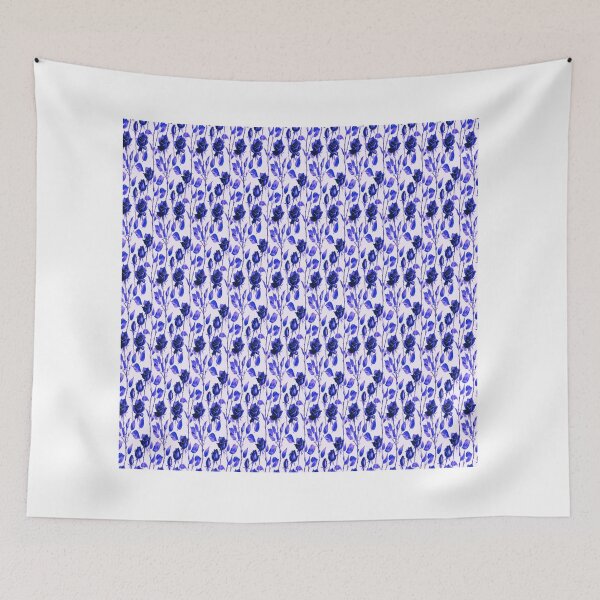 Item preview, Blue Roses Watercolor Pattern designed and sold by PoloPrintsUK.