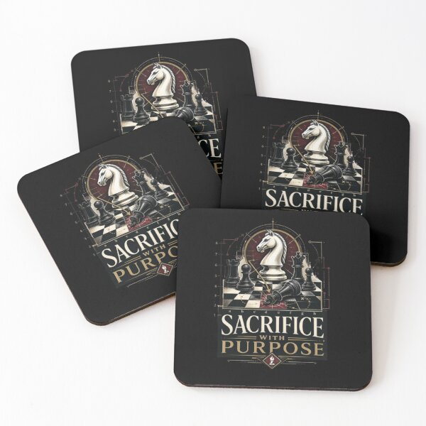Item preview, Sacrifice With Purpose Tactical Chess Strategy designed and sold by KnightVibe.