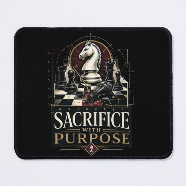 Item preview, Sacrifice With Purpose Tactical Chess Strategy designed and sold by KnightVibe.