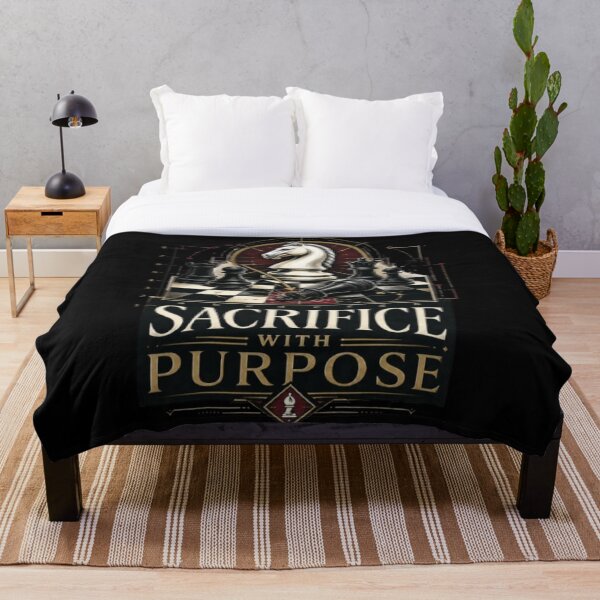Item preview, Sacrifice With Purpose Tactical Chess Strategy designed and sold by KnightVibe.