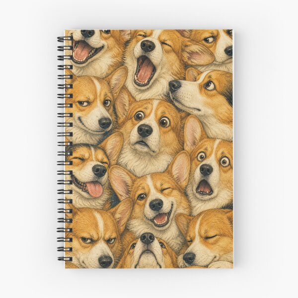 Item preview, Cute Corgi Faces Portrait Collage designed and sold by merchxwear.