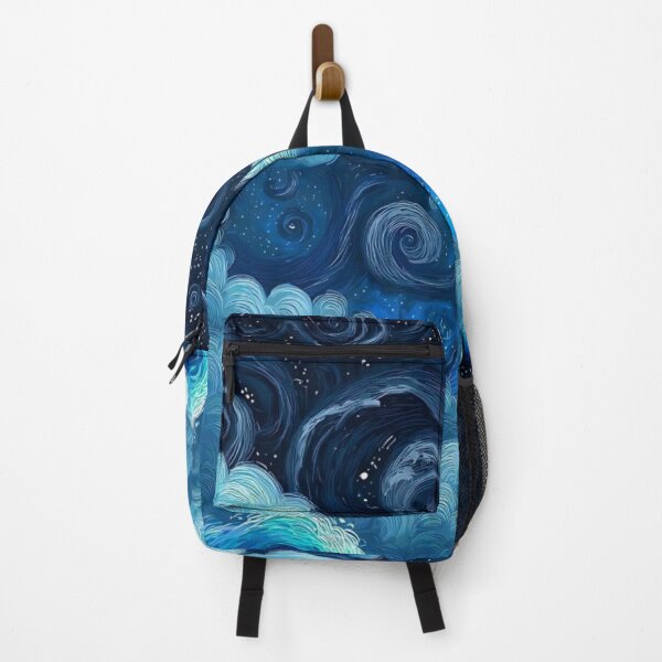 Item preview, Starry Night Ocean Waves Swirling Sky Van Gogh Style designed and sold by LYAN-STORE.