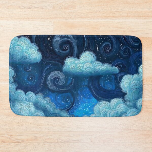 Item preview, Starry Night Ocean Waves Swirling Sky Van Gogh Style designed and sold by LYAN-STORE.