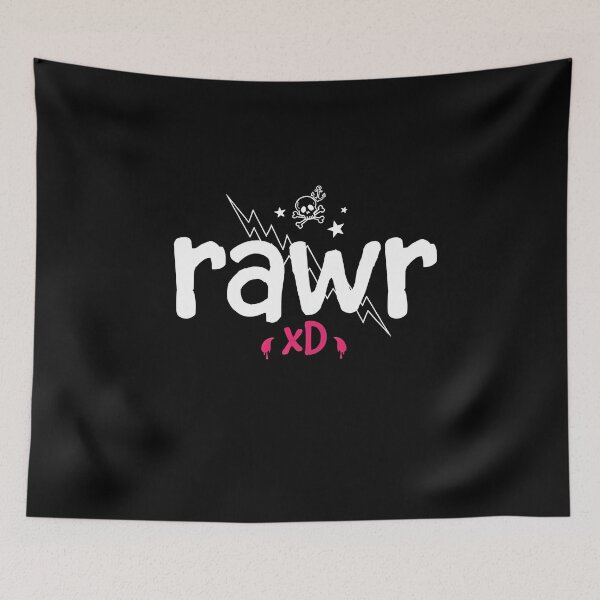 Item preview, rawr XD Funny 2000s Scene Quote Gift designed and sold by Say It With Ink.