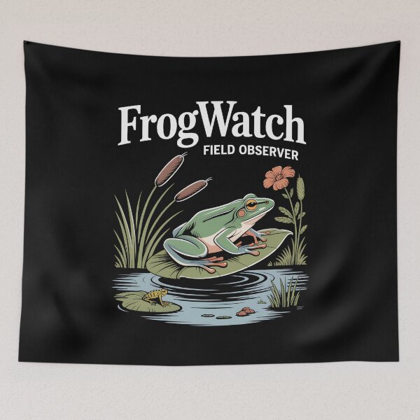 Item preview, FrogWatch Field Observer Wetland designed and sold by MooonTees.