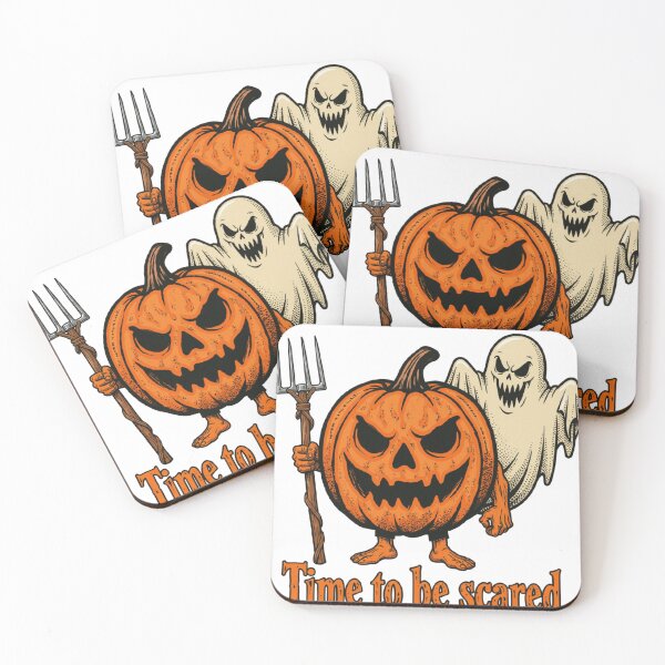Item preview, Angry Pumpkin and Spooky Ghost designed and sold by LookWhatIGot.