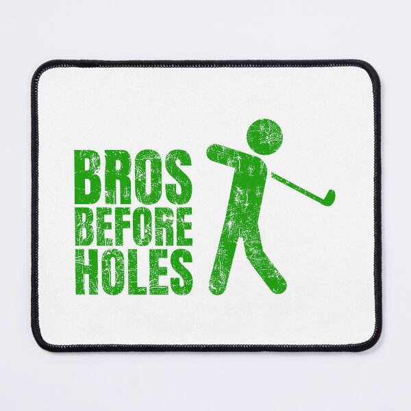 Item preview, Bros Before Holes – Funny Golf Pun Quote with Golfer Silhouette designed and sold by chaaval.