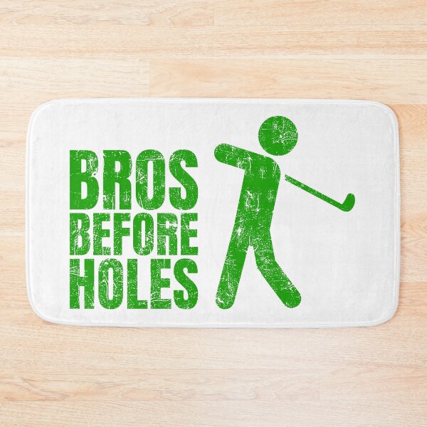 Item preview, Bros Before Holes – Funny Golf Pun Quote with Golfer Silhouette designed and sold by chaaval.