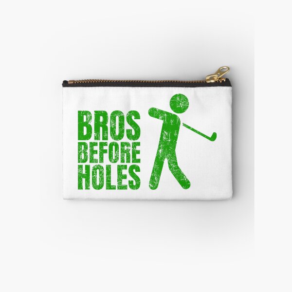 Item preview, Bros Before Holes – Funny Golf Pun Quote with Golfer Silhouette designed and sold by chaaval.
