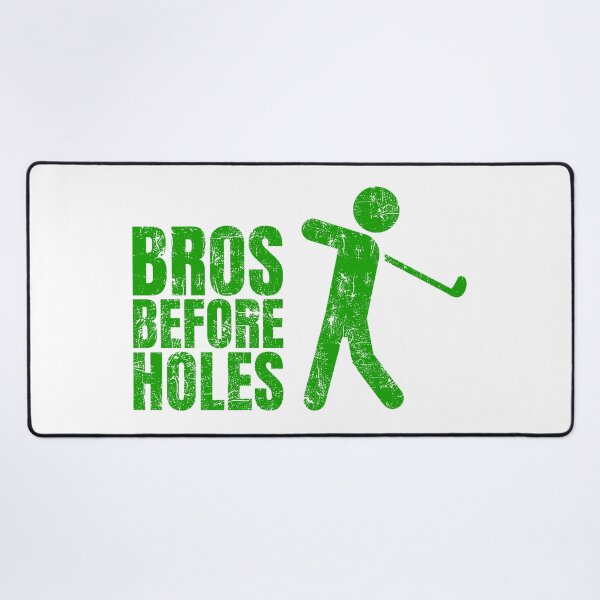 Item preview, Bros Before Holes – Funny Golf Pun Quote with Golfer Silhouette designed and sold by chaaval.