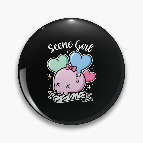Item preview, Chica Scene Linda Calavera Rosa Pastel Gótica Regalo designed and sold by Say It With Ink.