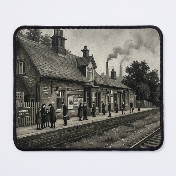 Item preview, Brockholes Railway Station, Huddersfield 1930s Style designed and sold by ArtworkNorth.