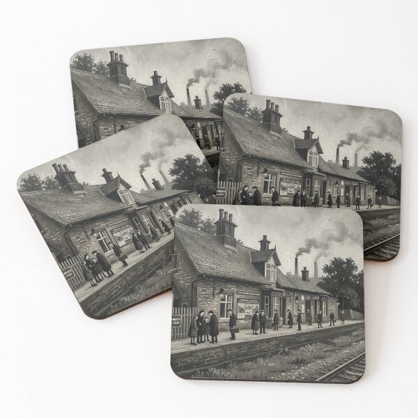 Item preview, Brockholes Railway Station, Huddersfield 1930s Style designed and sold by ArtworkNorth.