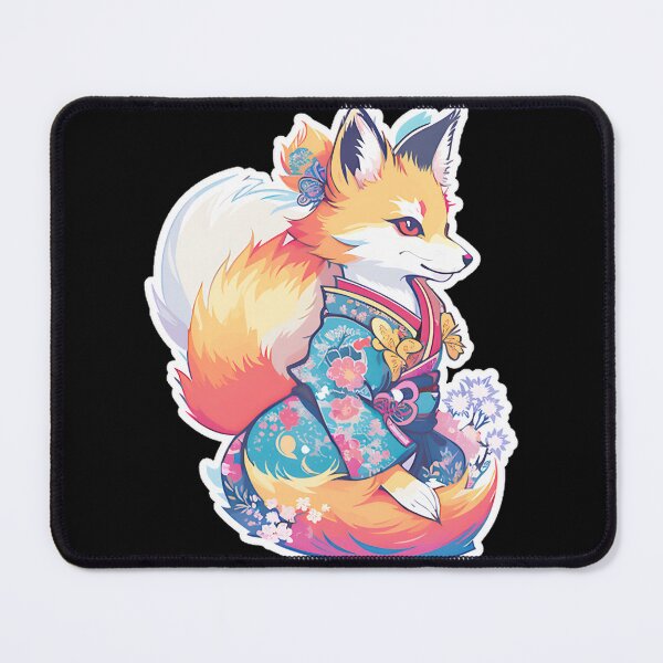 Item preview, Japanese Fox Kawaii Kitsune Japanese Mythical Creature Kitsune Girl LIMITED EDITION designed and sold by YoussefQarbi.