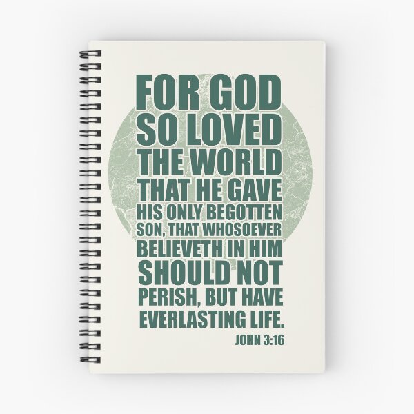 Item preview, John 3:16 For God So Loved The World Bible Verse from King James Bible designed and sold by Angela Dow.