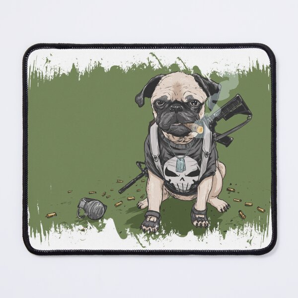 Item preview, Punisher Pug designed and sold by Albertobitu.