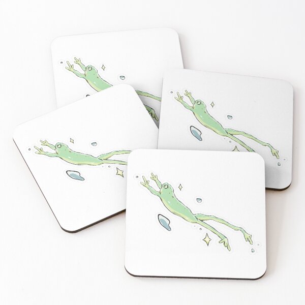 Item preview, Soaring Frog Underwater Adventure designed and sold by Macarhoneeart.