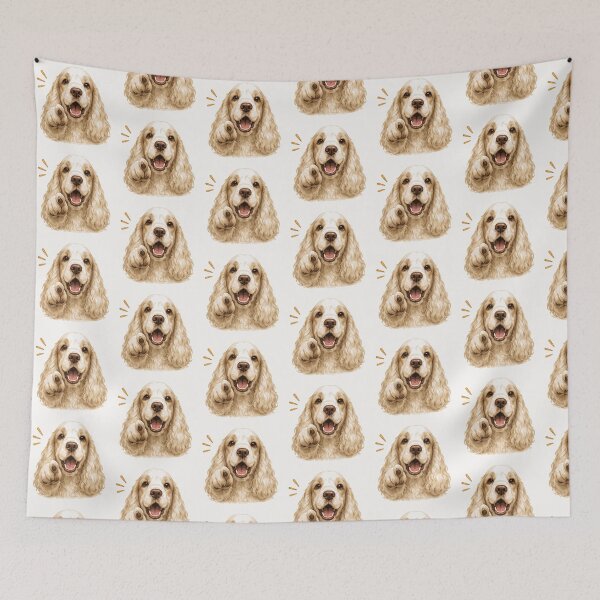 Item preview, Cocker Spaniel orange #5 designed and sold by Royal Spark Studio.