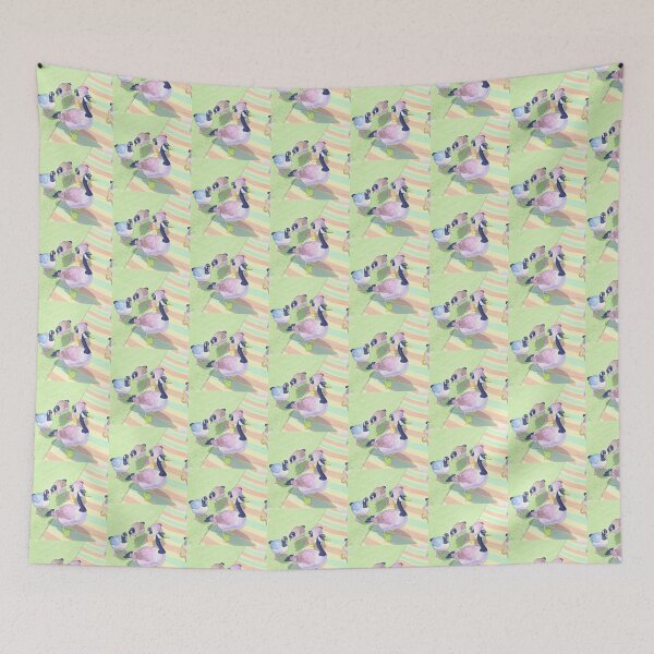 Item preview, Pastel Kawaii Canada Geese Art Print designed and sold by KaleChub.