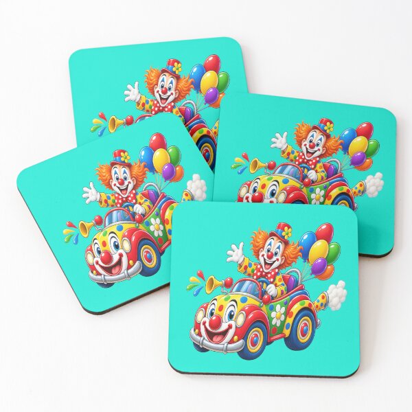 Item preview, Clown in clown car with balloons and honker designed and sold by JamesDunican.