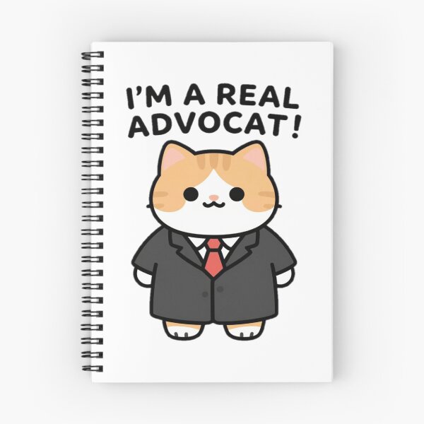Item preview, Funny Cute Cartoon Justice Style Cat I'M A REAL ADVOCAT! designed and sold by Giulivo Store Graphic.