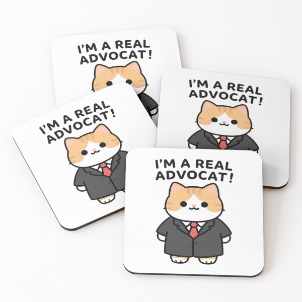 Item preview, Funny Cute Cartoon Justice Style Cat I'M A REAL ADVOCAT! designed and sold by Giulivo Store Graphic.
