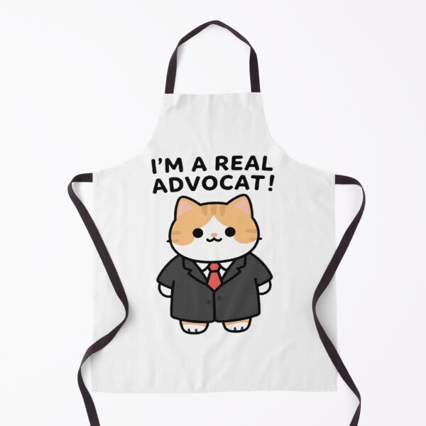 Item preview, Funny Cute Cartoon Justice Style Cat I'M A REAL ADVOCAT! designed and sold by Giulivo Store Graphic.