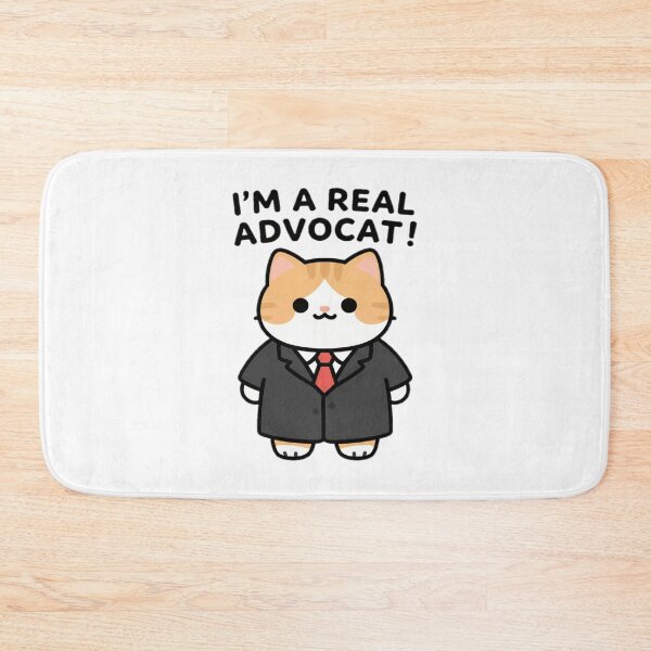 Item preview, Funny Cute Cartoon Justice Style Cat I'M A REAL ADVOCAT! designed and sold by Giulivo Store Graphic.