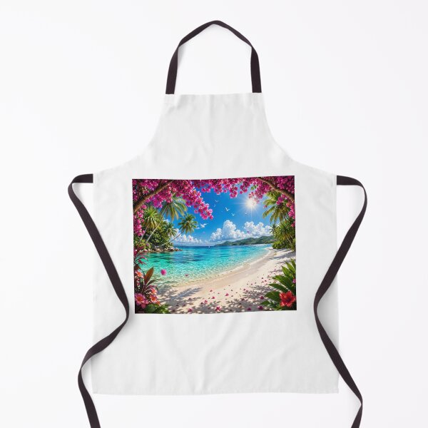 Item preview, Tropical Paradise Beneath Blossoming Trees Mouse pad designed and sold by Designertanya.
