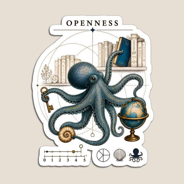 Item preview, Big 5 Personality Traits: Openness designed and sold by A Curious Self.