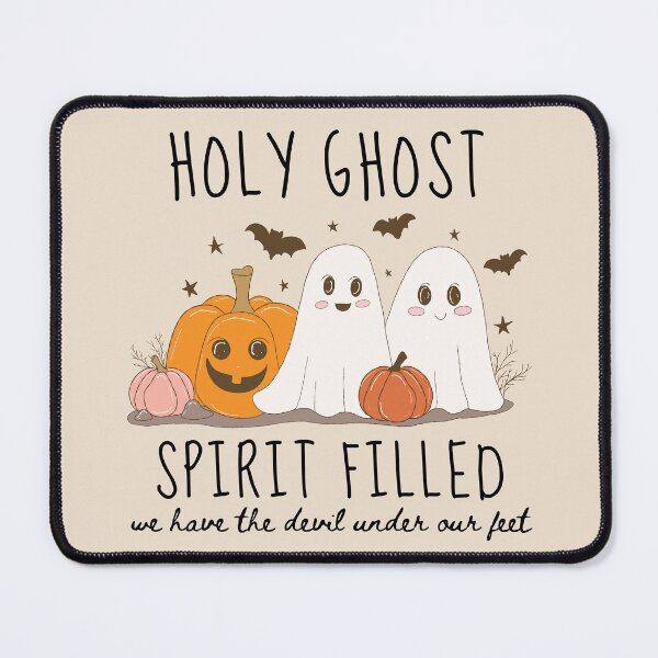 Item preview, Cute Vintage Halloween Ghost and Pumpkins, Holy Spirit Filled Christian, Spooky Season Autumn  designed and sold by Forevermore.