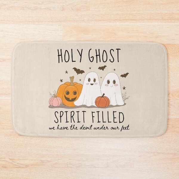 Item preview, Cute Vintage Halloween Ghost and Pumpkins, Holy Spirit Filled Christian, Spooky Season Autumn  designed and sold by Forevermore.