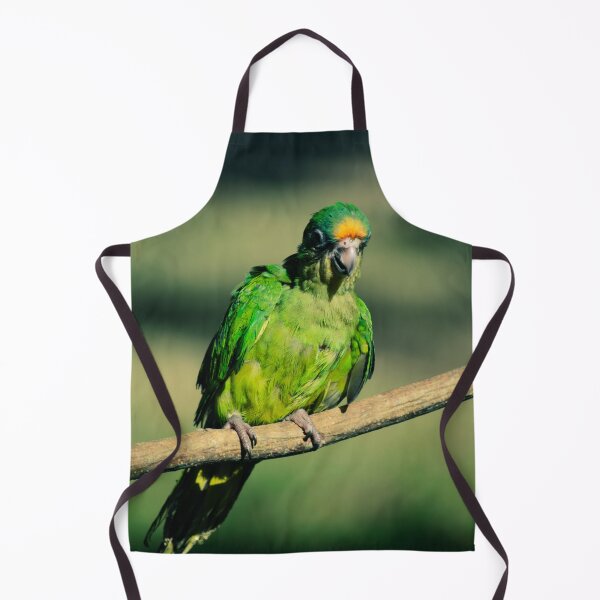 Item preview, Vibrant Tropical Green Parrot Perched on a Branch designed and sold by ThaCriações.