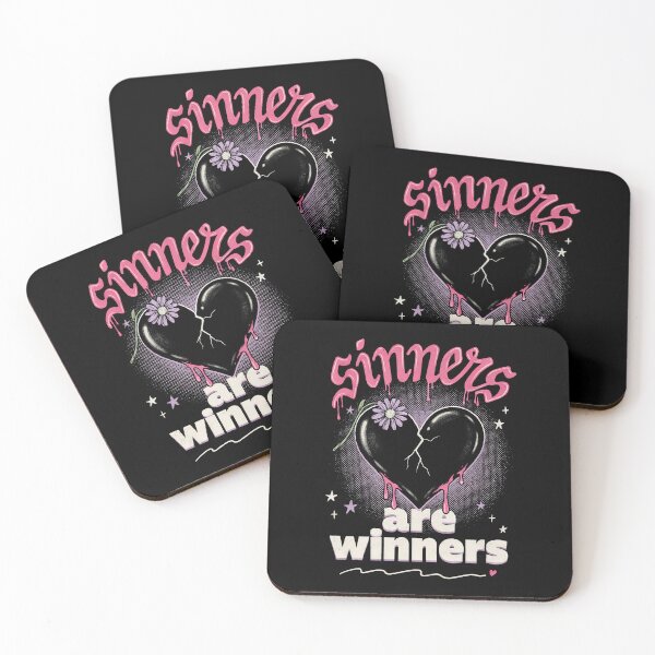 Item preview, Sinners Are Winners Emo Quote Broken Heart designed and sold by Say It With Ink.