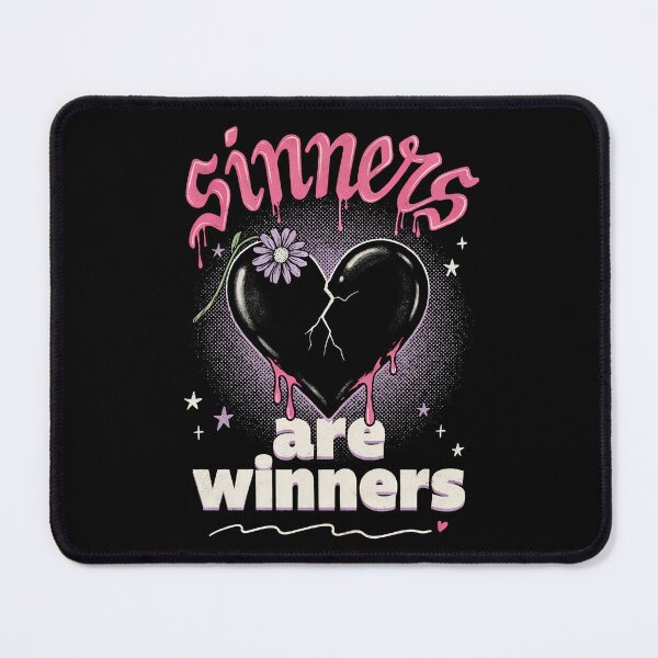 Item preview, Sinners Are Winners Emo Quote Broken Heart designed and sold by Say It With Ink.
