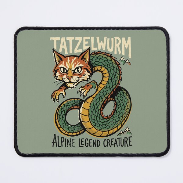 Item preview, Tatzelwurm Alpine Legend Cryptid Monster Vintage Graphic designed and sold by KiwiRider.