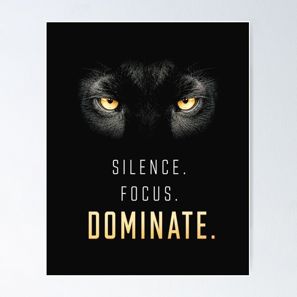 Item preview, Silence Focus Dominate Black Panther designed and sold by AndyGordon125.