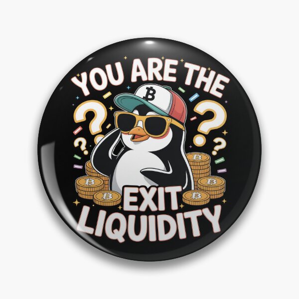 Item preview, You Are The Exit Liquidity Funny Crypto Trading and Stock Market Meme designed and sold by SkymarArt.