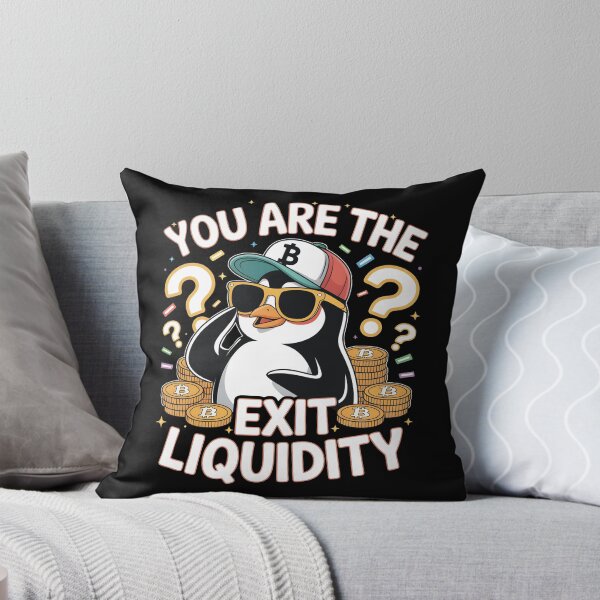 Item preview, You Are The Exit Liquidity Funny Crypto Trading and Stock Market Meme designed and sold by SkymarArt.