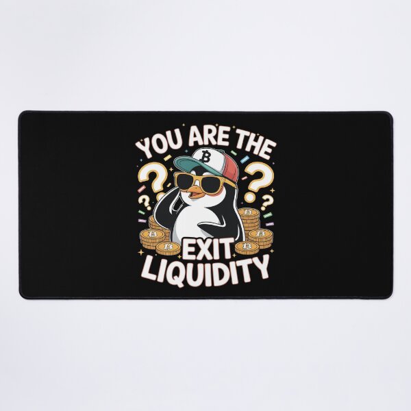 Item preview, You Are The Exit Liquidity Funny Crypto Trading and Stock Market Meme designed and sold by SkymarArt.