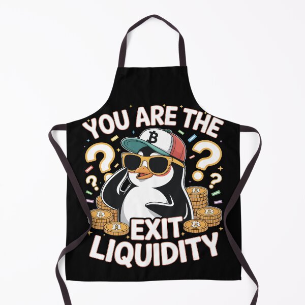 Item preview, You Are The Exit Liquidity Funny Crypto Trading and Stock Market Meme designed and sold by SkymarArt.