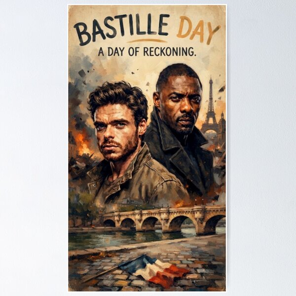 Item preview, Bastille Day Action Thriller Fine Art Tribute designed and sold by Art's Diner.