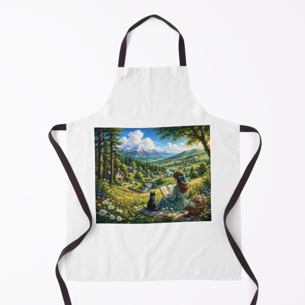 Item preview, Girl reading in nature Mouse pad designed and sold by Designertanya.