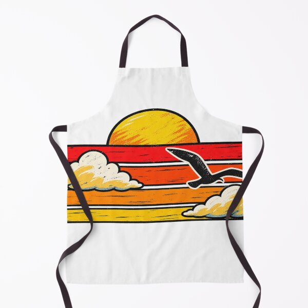 Item preview, Sunrise Lines pattern with Seagull designed and sold by Mick G Designs.